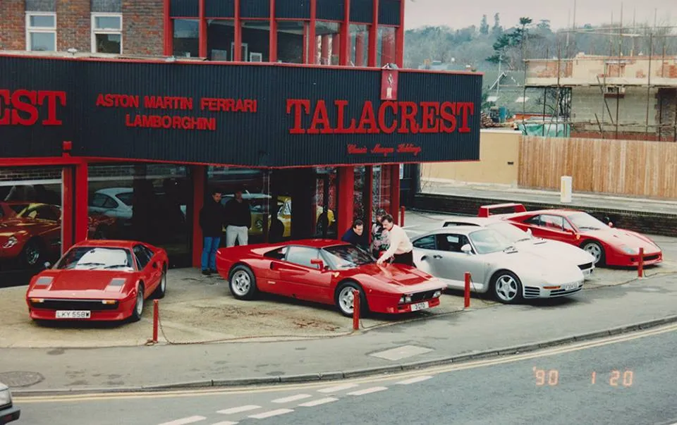 Showroom sales of a 288 GTO in 1990