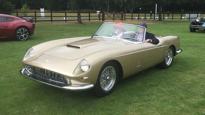 Ferrari 250 PF S1 Cabriolet and 250 SWB at Windsor Concours