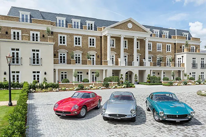 A trio of Ferraris at Englemere Property development in Ascot