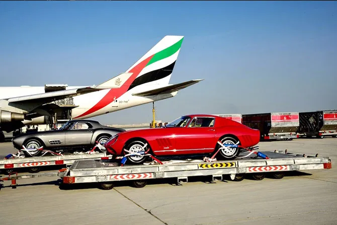 Cool photos courtesy Emirates Group of our Classic Ferrari