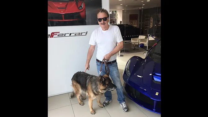 Jc and Beth visiting their local Ferrari dealership - Maranello