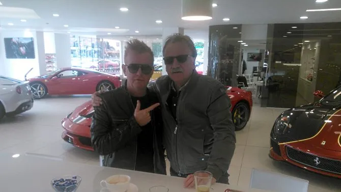 2 friends with a shared Ferrari addiction #coffeeandcars today
