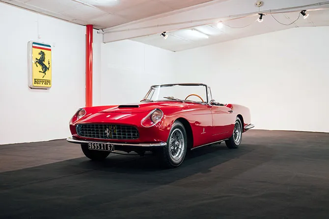 Supremely elegant Ferrari 250 GT Cabriolet S2 comes into stock