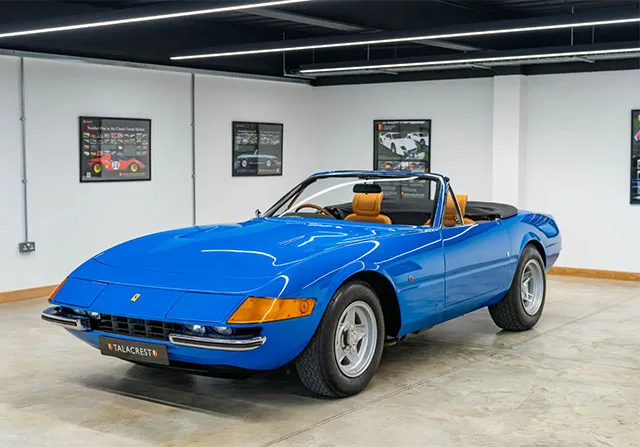 Great example of a Ferrari Daytona Spyder conversion comes into stock