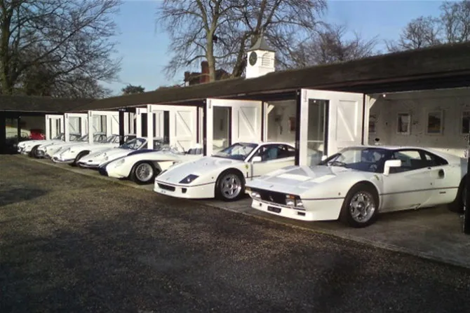 Chris Evans “White Collection” of Ferraris that we assembled