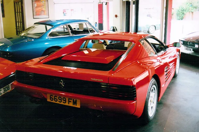 Classic Ferrari Testarossa comes into stock