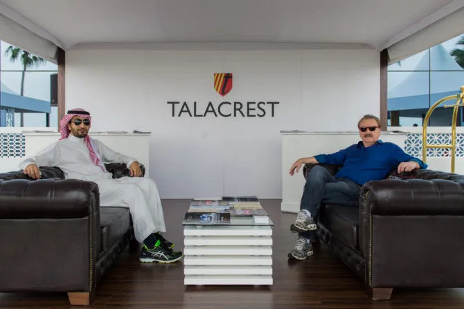 JC and friend Abdulrahman on the Talacrest stand