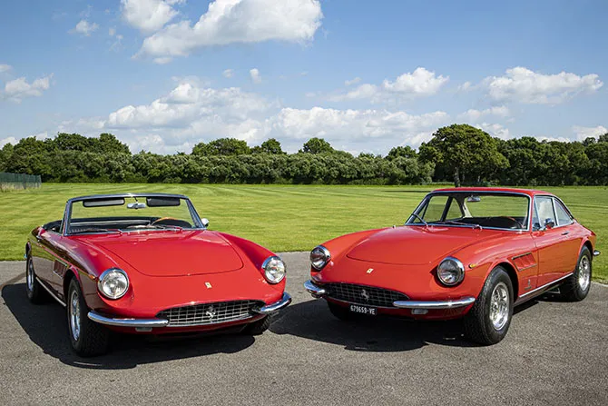 A pair of special Ferrari 330 GT models find new homes