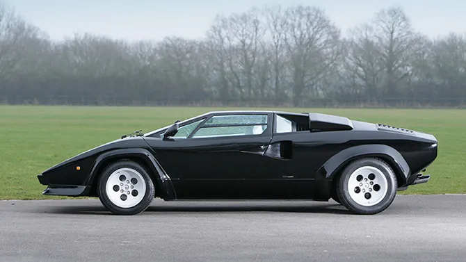 Photo of our Lamborghini Countach LP500s only 812 kilometers on the clock